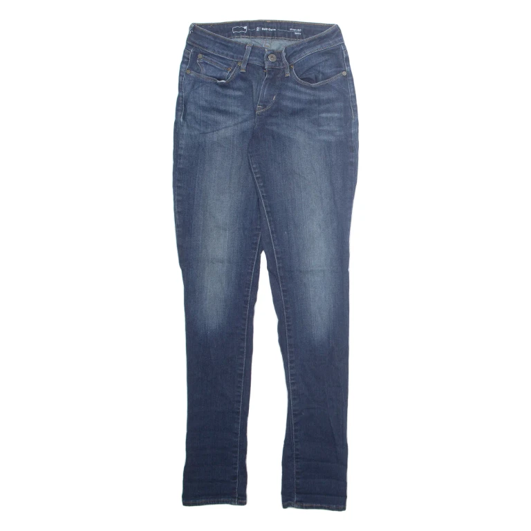 LEVI'S Modern Rise Womens Jeans Blue Slim Skinny Stone Wash W26 L32