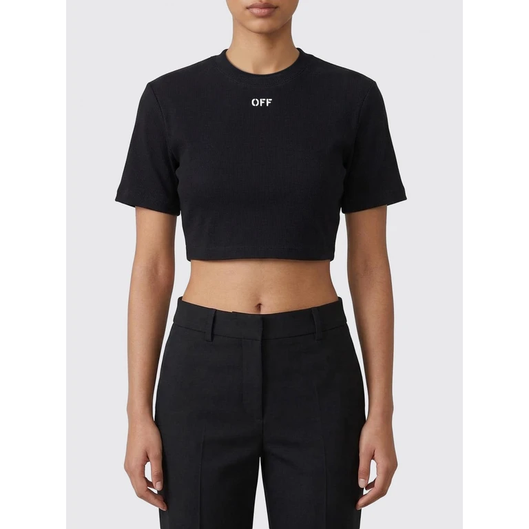 OFF-WHITE T-Shirt Woman color Black (2AA081C99JER0041001)