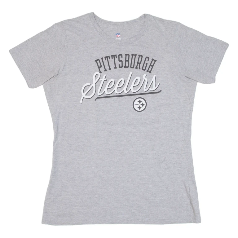 NFL Pittsburgh Steelers Womens T-Shirt Grey USA XL