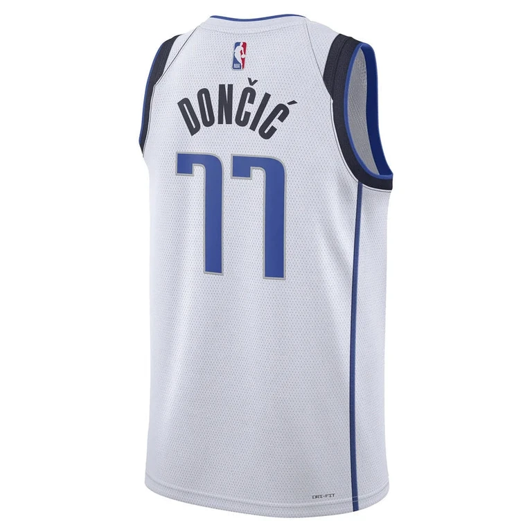 Men's NBA Mavericks 'Doncic 77' 22/23 Association Edition Swingman Jersey
