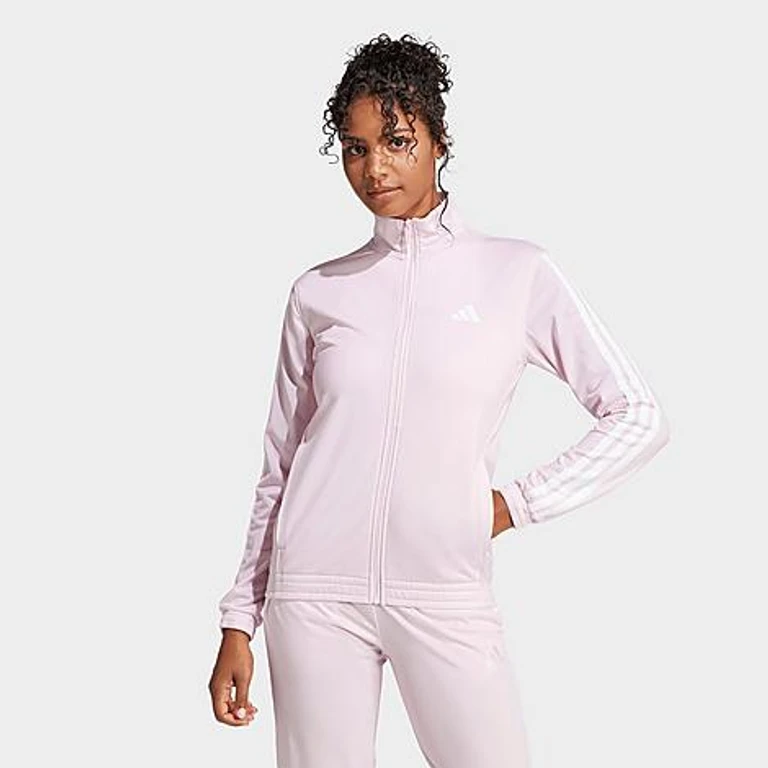 adidas Women's Sportswear DAYREADY Track Top in Clear Pink Size: XS