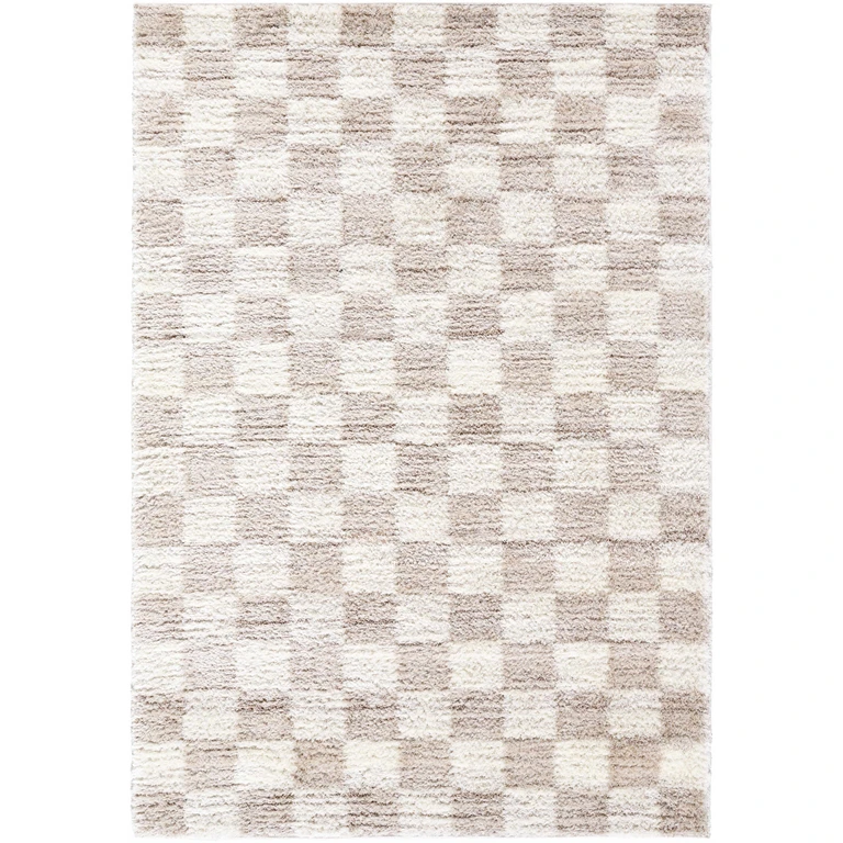 Belita Cream Luxe Shag Area Rug