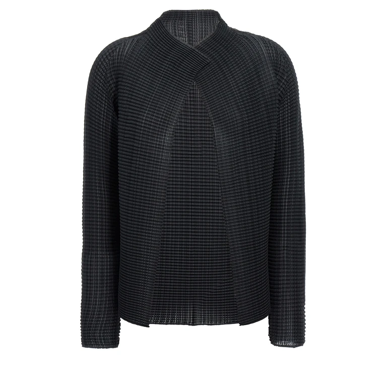 Issey Miyake Black Polyester Cardigan Clothing - Women