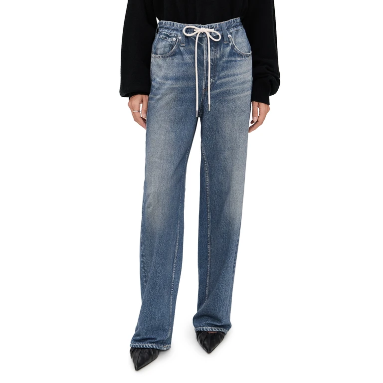 rag & bone Miramar Terry Draw Cord Wide Pants Lakewood XS