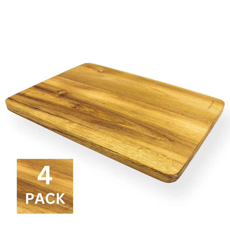 4pc Acacia Wood Trays