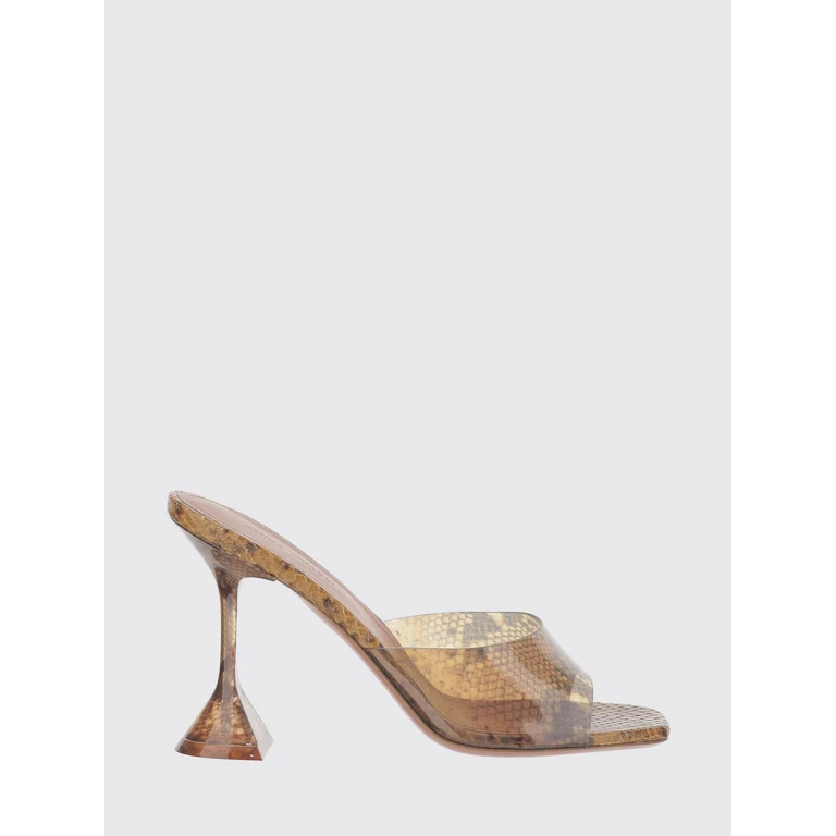 Heeled Sandal Woman color Red (LUPITAGLASSSLIPPER95TANSNAKE)