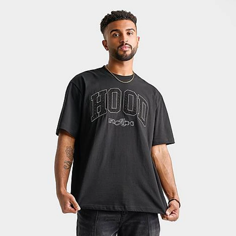 Hoodrich Men's Captain T-Shirt in Black Size: Small