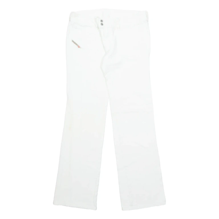 DIESEL Womens Jeans White Regular Bootcut W30 L30