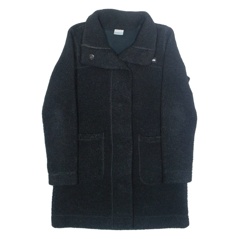 COLUMBIA Womens Overcoat Jacket Black M