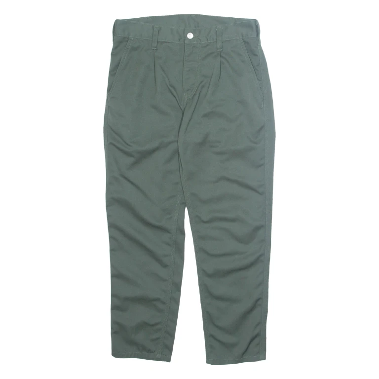 CARHARTT Mens Trousers Green Regular Tapered W29 L26