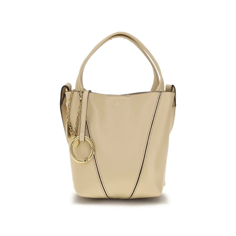 Chloé Beige Calf Leather Bos Taurus Shoulder Bag - Women (CHCH25SS812N84086BB)