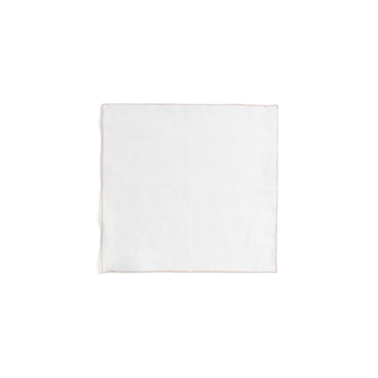 BOSS Pocket Linen Square Open Beige One Size