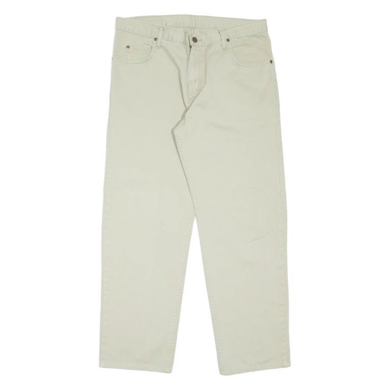 LEE Brooklyn Mens Trousers Beige Regular Tapered W36 L29