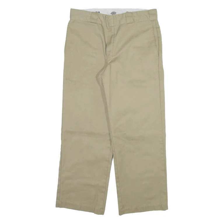 DICKIES 874 Workwear Mens Trousers Beige Regular Straight W30 L26