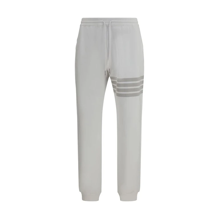 Thom Browne White Cotton Joggers (workout Pants) - Men