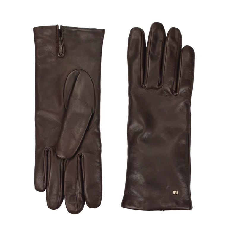 Max Mara Brown Leather Gloves - Women