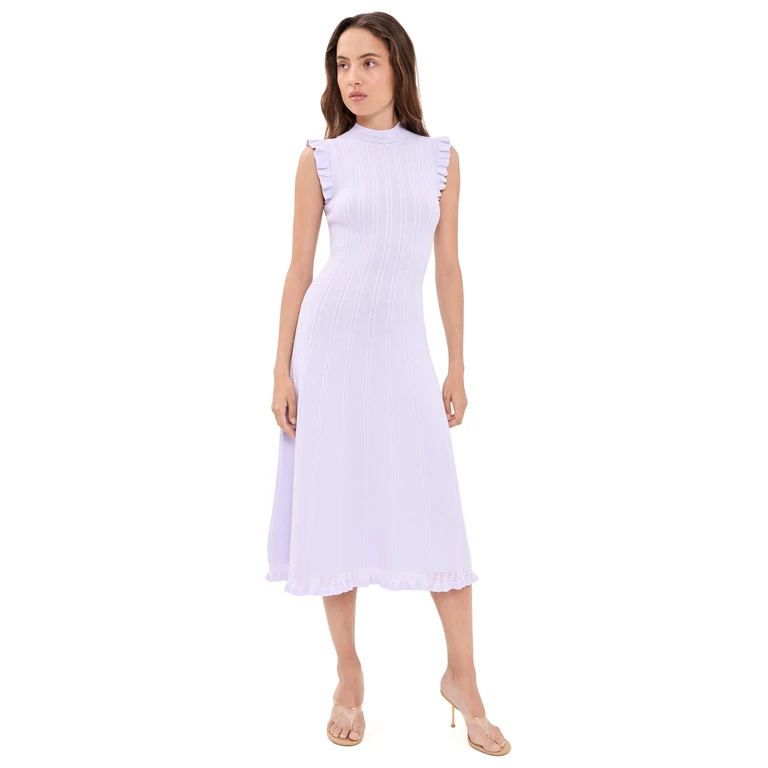 Shoshanna Tucker Dress Lilac XS