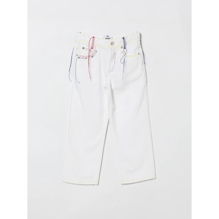 MSGM KIDS Jeans Kids color White (S6MSJUDP043001)