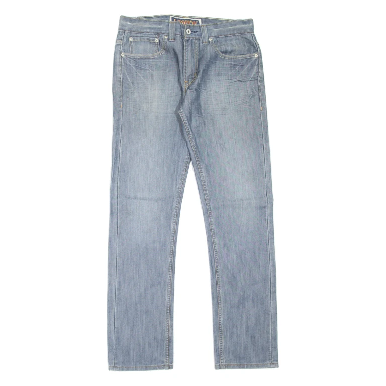 LEVI'S 511 Jeans Mens Blue Skinny Straight Stone Wash W32 L32