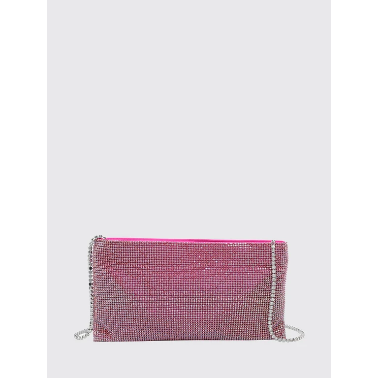 Your Best Friend Mini Bag in Satin with Rhinestones and Jewelled Strap (0015169)