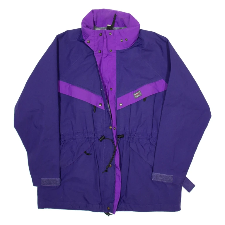 MAMMUT Balance Project Womens Parka Coat Purple Hooded L