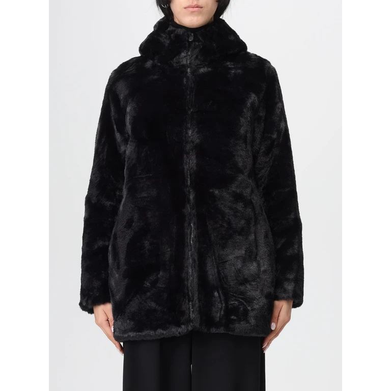 Fur Coat Woman color Black (D40070WFURY2110000)