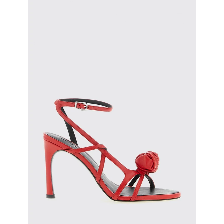 Heeled Sandal Woman color Red (115991202)