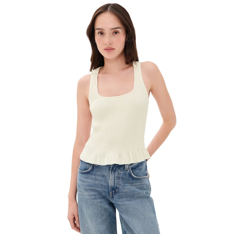 PAIGE Bronwyn Tank Ivory M