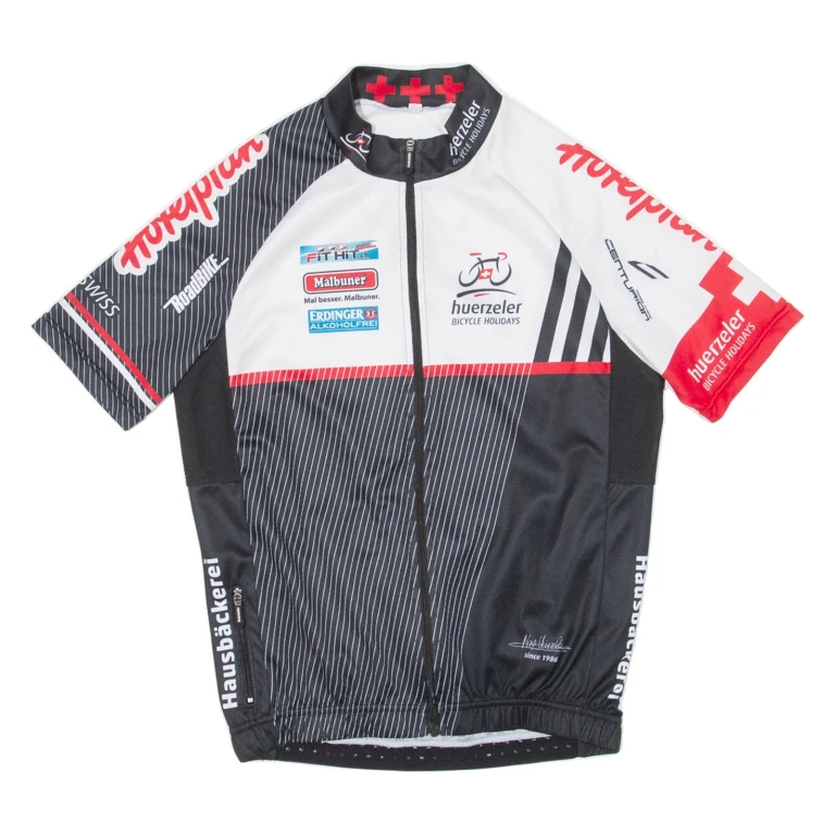 Cycling Mens Jersey Black Full Zip S