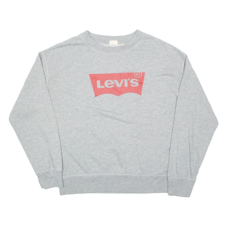 LEVI'S Mens Sweatshirt Grey L