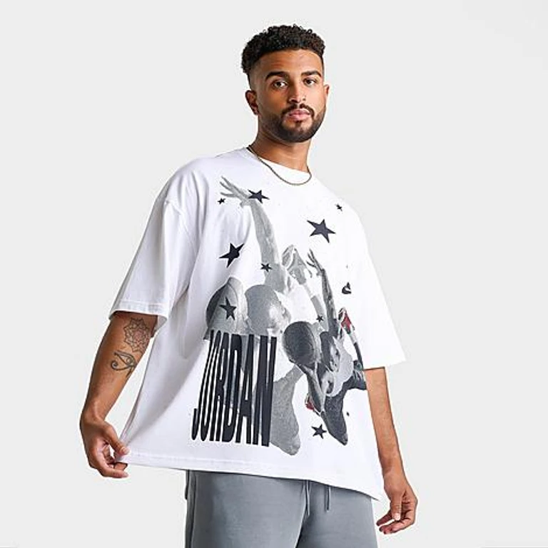 Jordan Men's Toro Graphic T-Shirt in White Size: Small