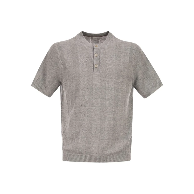 Brunello Cucinelli Ribbed-collar Polo Shirt