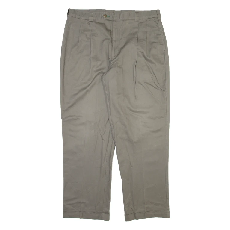 TOMMY HILFIGER Mens Trousers Grey Relaxed Straight W38 L30