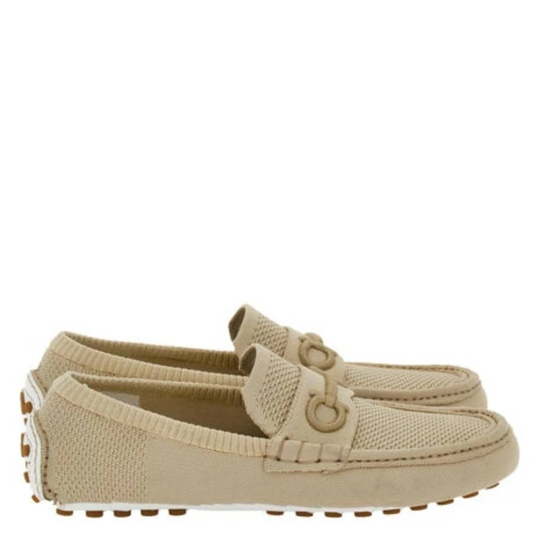 Ferragamo Denison Gancini Driver Loafers, Size 9 EE