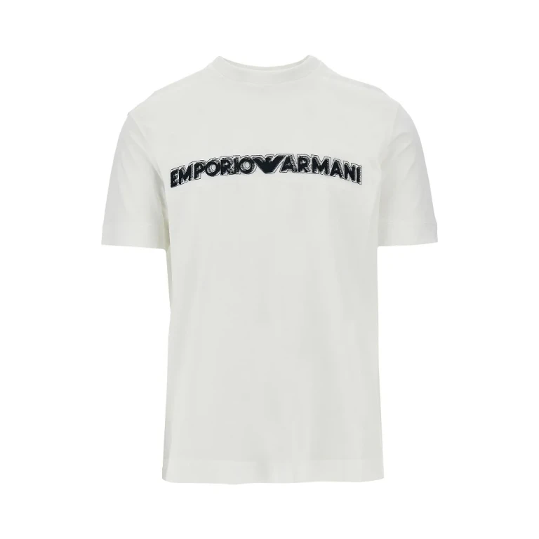 Camiseta de hombre Emporio Armani con logo bordado en 3D