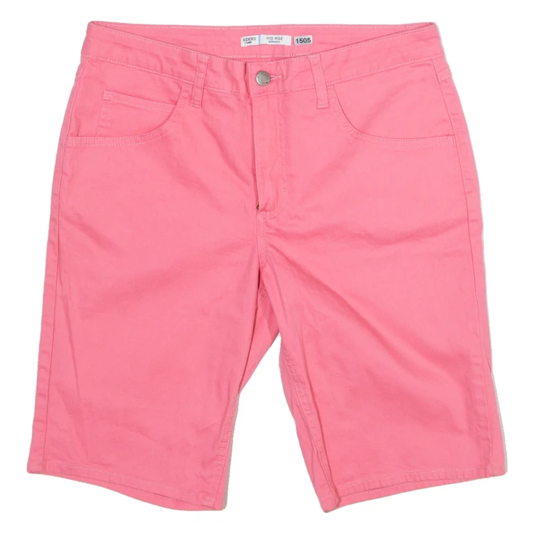 LEE Mid Rise Womens Jorts Shorts Pink M W32