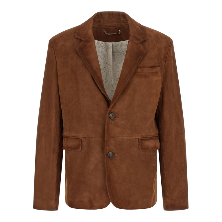 Brown Lamb Leather Jacket Clothing - Men