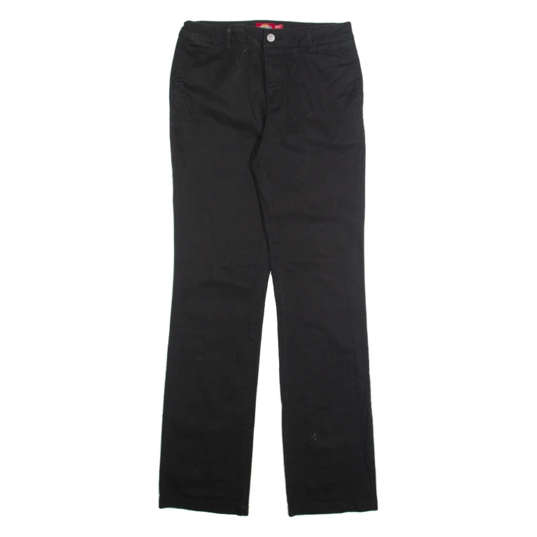 DICKIES Chino Womens Trousers Black Regular Straight W27 L31