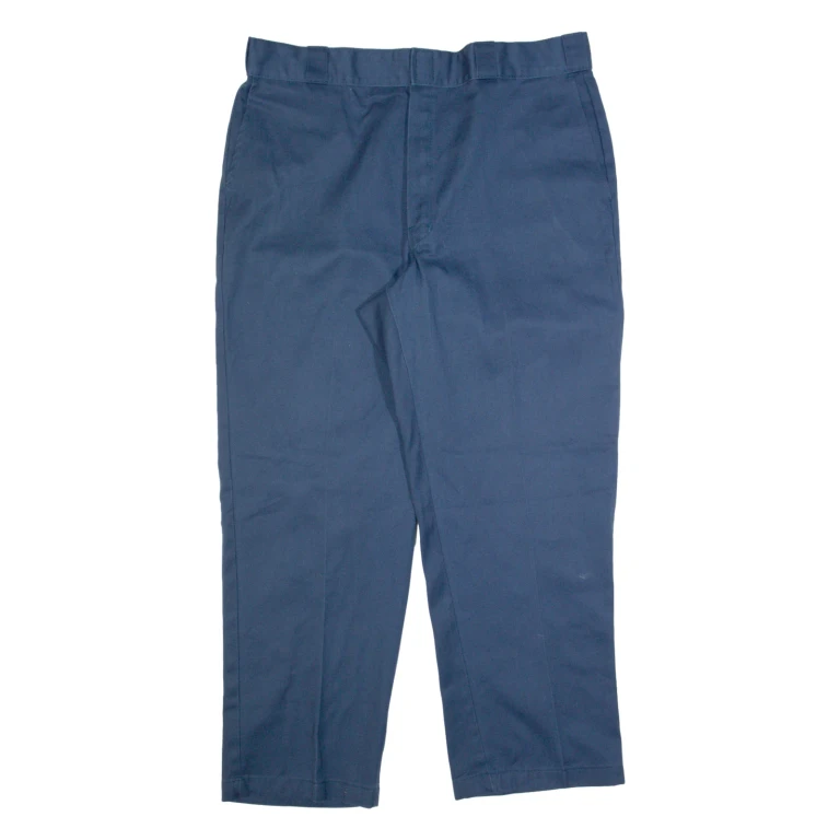 DICKIES Workwear Mens Trousers Blue Regular Straight W40 L29