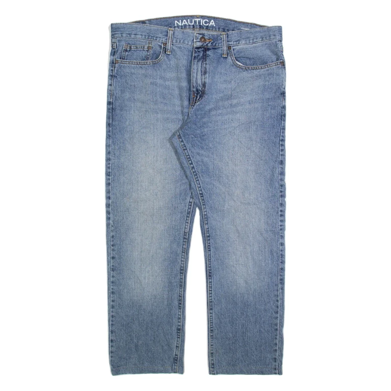 NAUTICA Mens Jeans Blue Regular Straight W34 L27