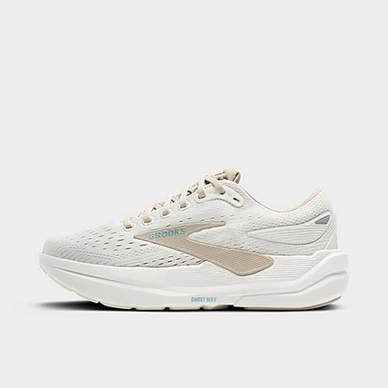 Brooks Women's Ghost Max 3 Running Shoes in Coconut/Chateau Grey/Blue Size: 5.0