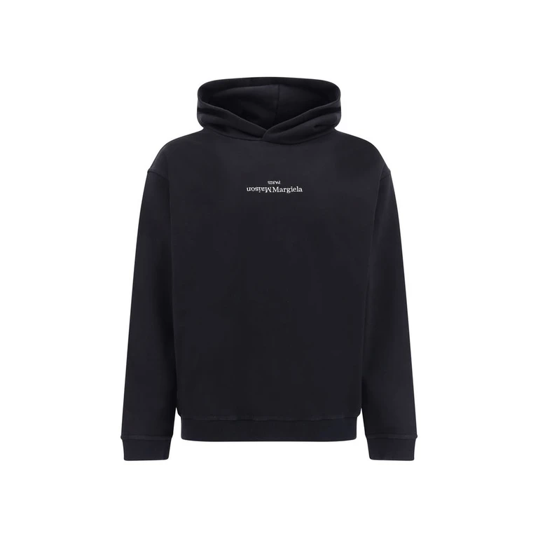 Maison Margiela Black Cotton Sweatshirt Clothing - Men