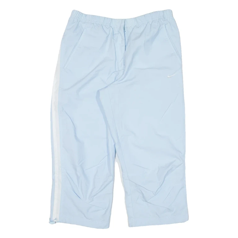 NIKE Womens Pedal Pushers Shorts Blue Relaxed S W28