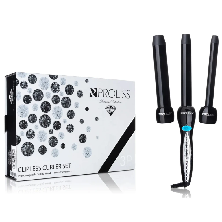 Trio Twister - Digital 3-in-1 Professional Ceramic Curling Wand Set - Diamond Collection
