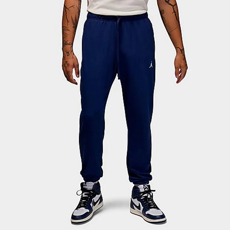 Nike Men's Jordan Dri-FIT Sport Crossover Fleece Jogger Pants in Midnight Navy/White Size: XS