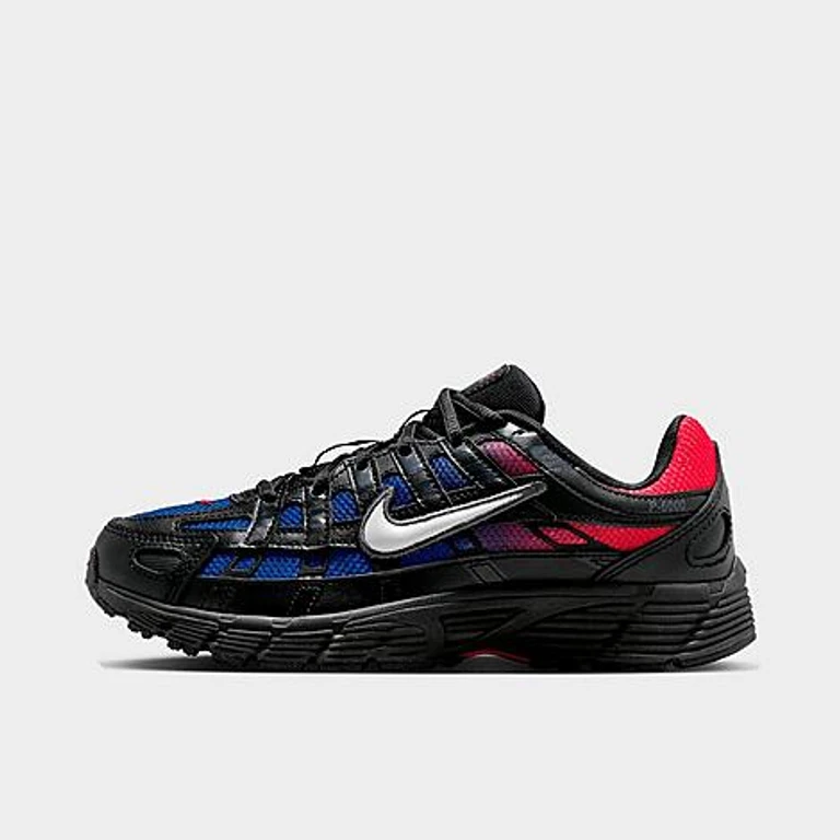 Big Kids P-6000 Casual Shoes in Black/Bright Crimson/Game Royal Size: 3.5