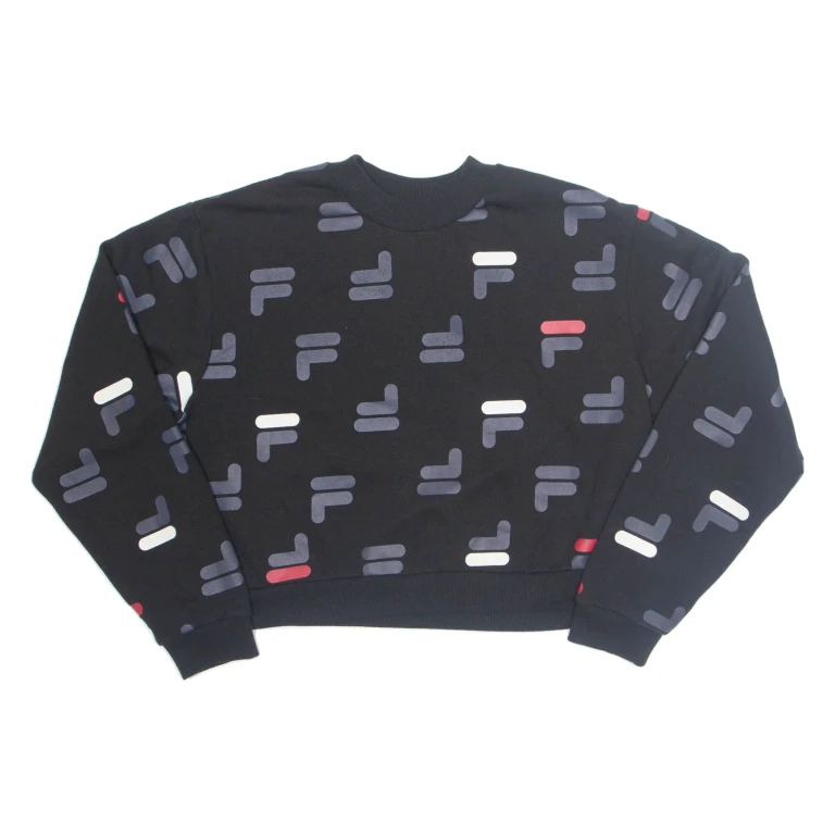 FILA Cropped Womens Sweatshirt Black XL (XX2-270924-5888)