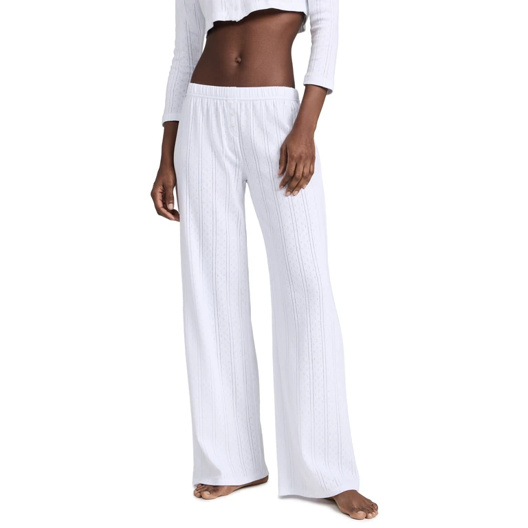 COUCOU The Pointelle Pants Black L