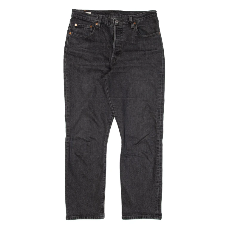 LEVI'S 501 BIG E Jeans Womens Black Regular Straight W29 L28