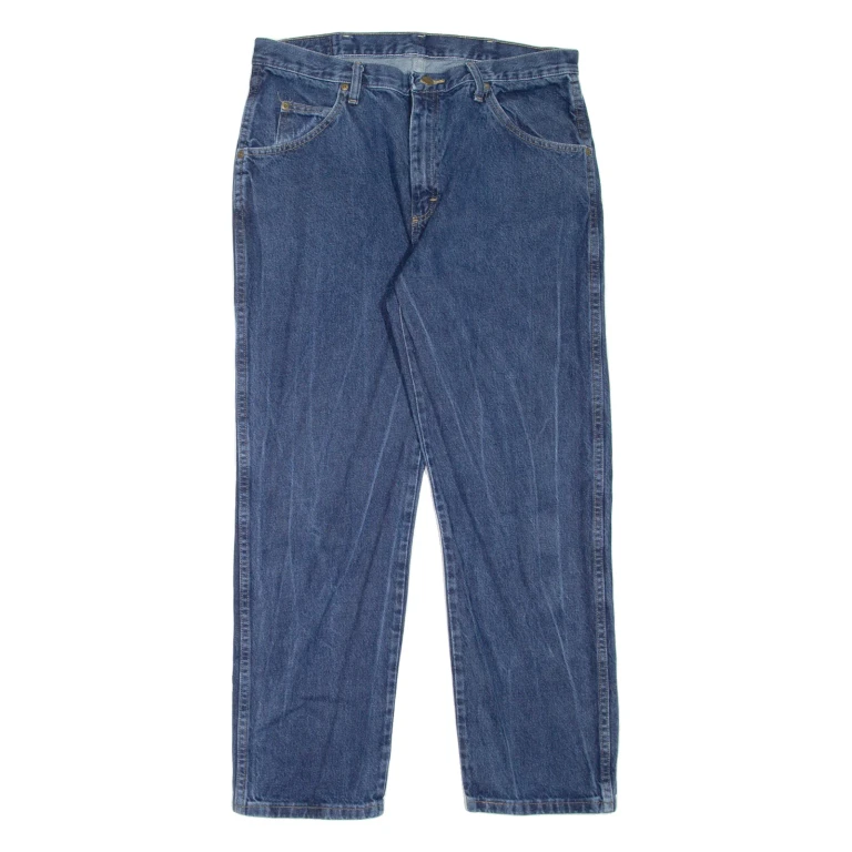 WRANGLER Mens Jeans Blue Regular Straight W36 L29